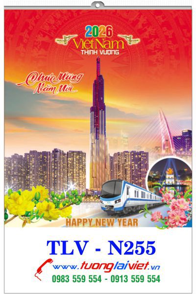 In lịch 5 tờ Cảnh đẹp