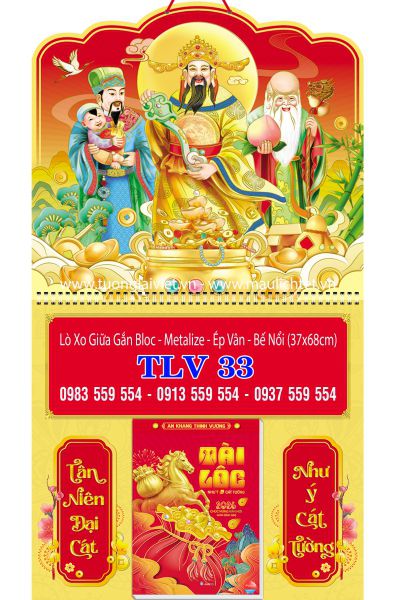 Lịch lò xo giữa bloc Phúc lộc thọ