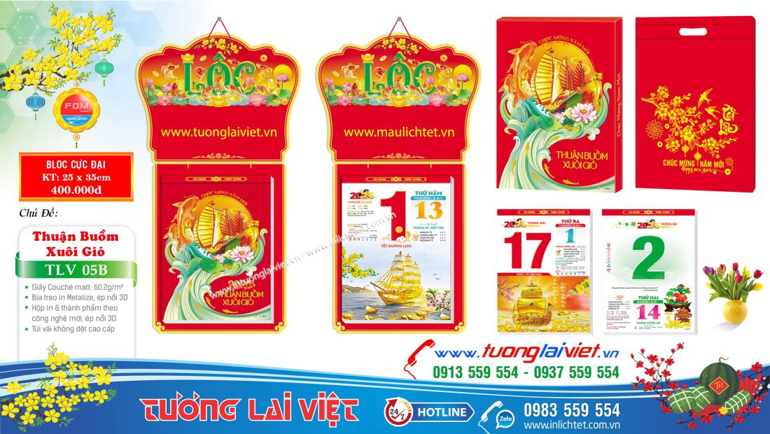 bloc cực đại 25x35 Khởi Lộc Đầu Xuân