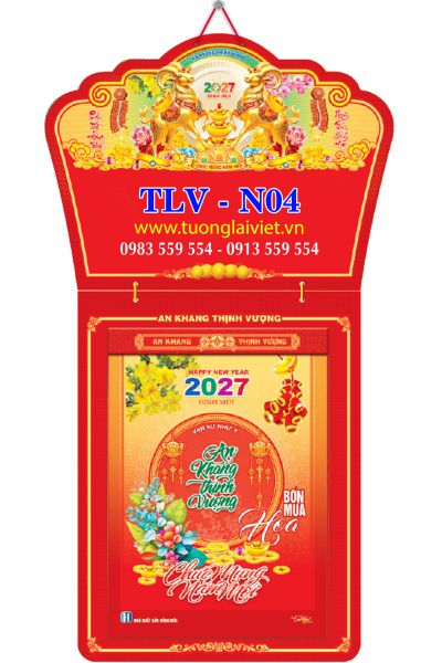 In Lịch bloc cực đại 25x35 Khai Xuân Đại Cát