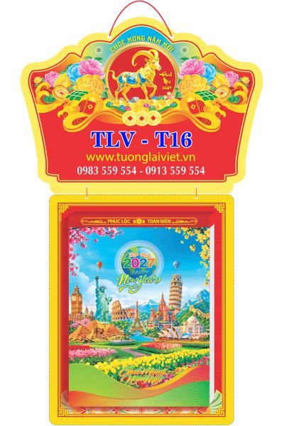 Lịch bloc cực đại 25x35 Phong Cảnh Thế Giới