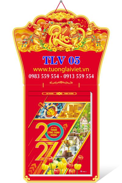 In Lịch bloc cực đại 25x35 Xuân Thịnh Vượng