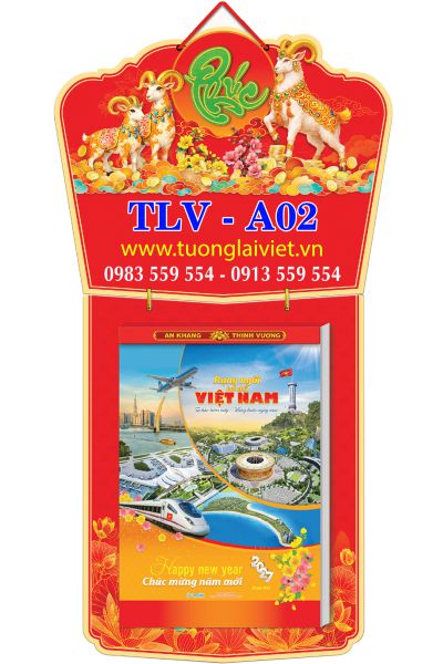 In Lịch bloc siêu cực đại 30x40 Chữ Cẩm Thạch