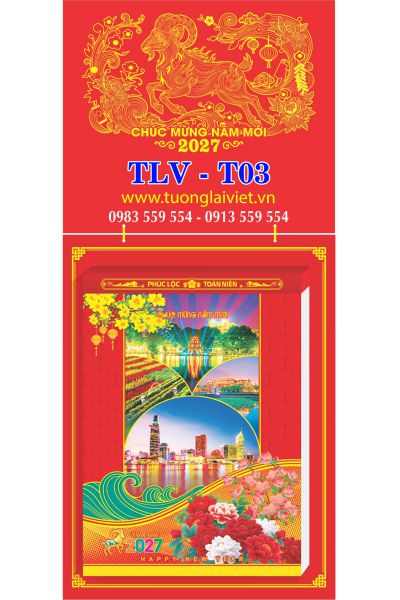 In Lịch bloc siêu cực đại 30x40 Khai Xuân Đại Cát