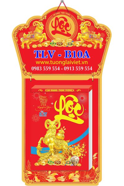In Lịch bloc siêu đại 20x30 Chữ Lộc