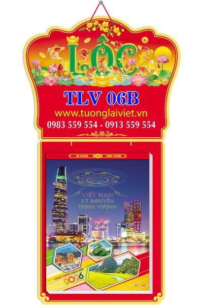 Lịch bloc cực đại 25x35 Xuân Thịnh Vượng