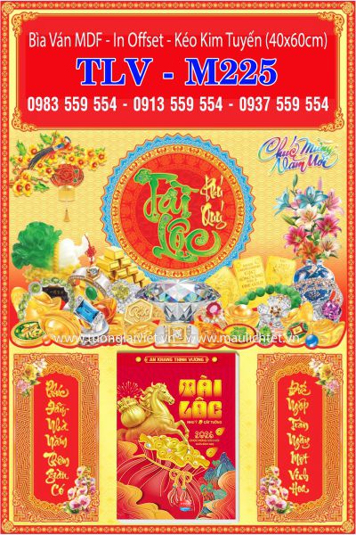 Lịch bloc đại gắn bìa Tài Lộc