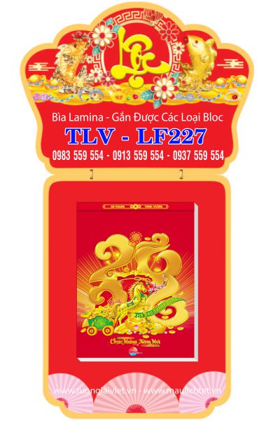 Lịch bloc laminate Lộc Khai Xuân
