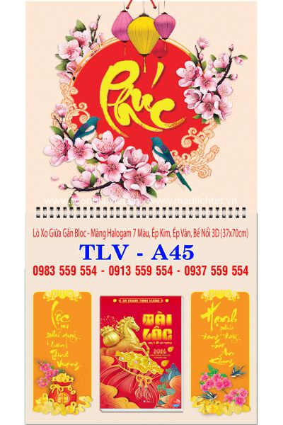 Lịch bloc lò xo giữa Phúc Bình An