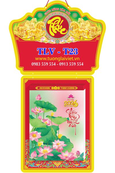 Lịch bloc siêu đại 20x30 Hoa Sen